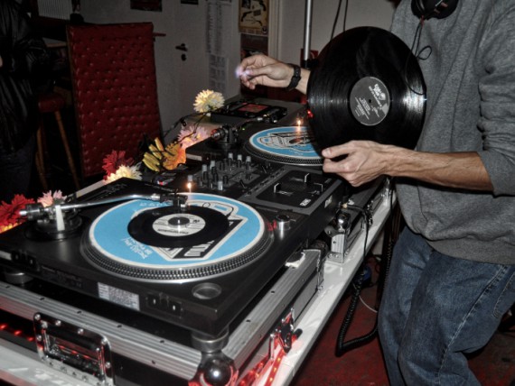 DJ at the Turntable